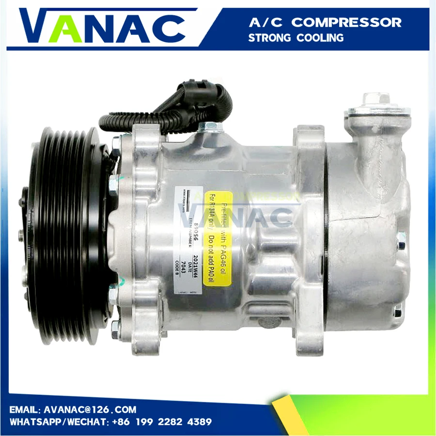SD6V12 A/C COMPRESSOR for Peugeot 206 1412 1431 6453CN 6453EH 6453FS 6453JG 6453JK 699690 699190 40405087 9611111780 9628239480
SD6V12 A/C COMPRESSOR for Peugeot 206 1412 1431 6453CN 6453EH 6453FS 6453JG 6453JK 699690 699190 40405087 9611111780 9628239480