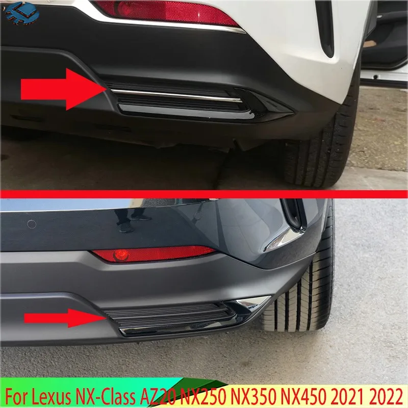 For Lexus NX-Class AZ20 NX250 NX350 NX450 2021-2023 Accessories Stainless Steel Lower Trim Strips On Both Sides Of Rear Bumper
For Lexus NX-Class AZ20 NX250 NX350 NX450 2021-2023 Accessories Stainless Steel Lower Trim Strips On Both Sides Of Rear Bumper