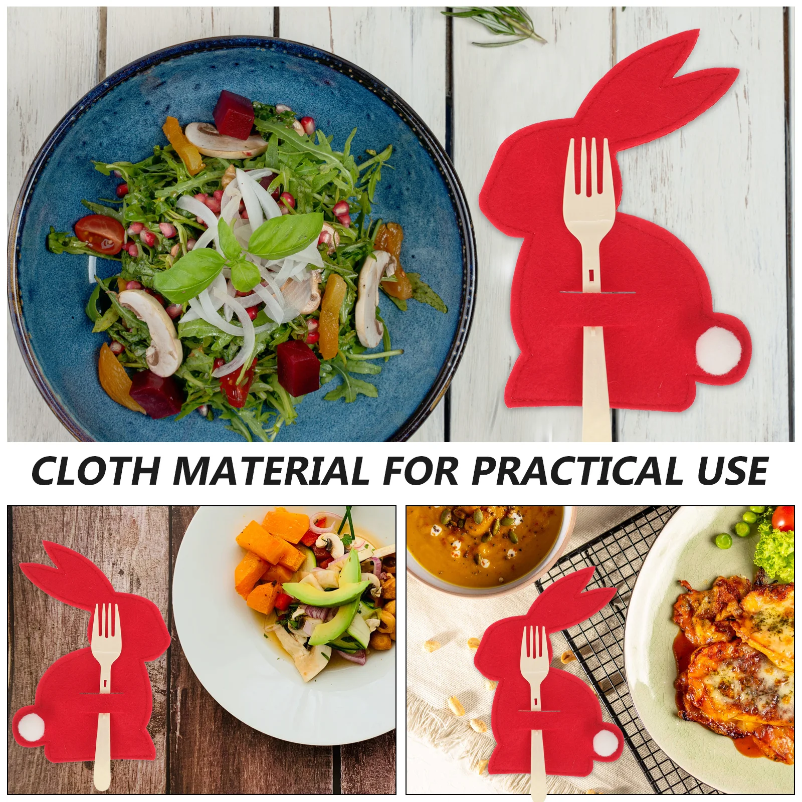 4Pcs Rabbit Shape Cutlery Pouch Easter Tableware Bag Cloth Material Cutlery Holder Dining Table Decor Easter Tableware Bag 
4Pcs Rabbit Shape Cutlery Pouch Easter Tableware Bag Cloth Material Cutlery Holder Dining Table Decor Easter Tableware Bag