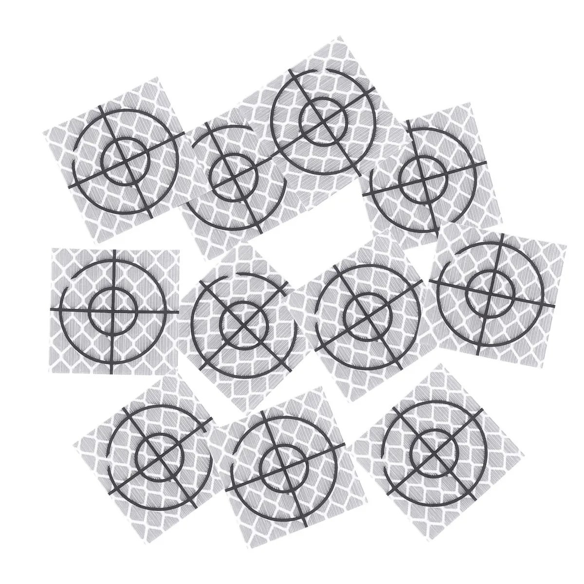 30Pcs Reflector Sheet Engineer Classic Sign Pattern Self-Adhesive Tunnel Survey Total Station Reflective Tape for Construction
30Pcs Reflector Sheet Engineer Classic Sign Pattern Self-Adhesive Tunnel Survey Total Station Reflective Tape for Construction