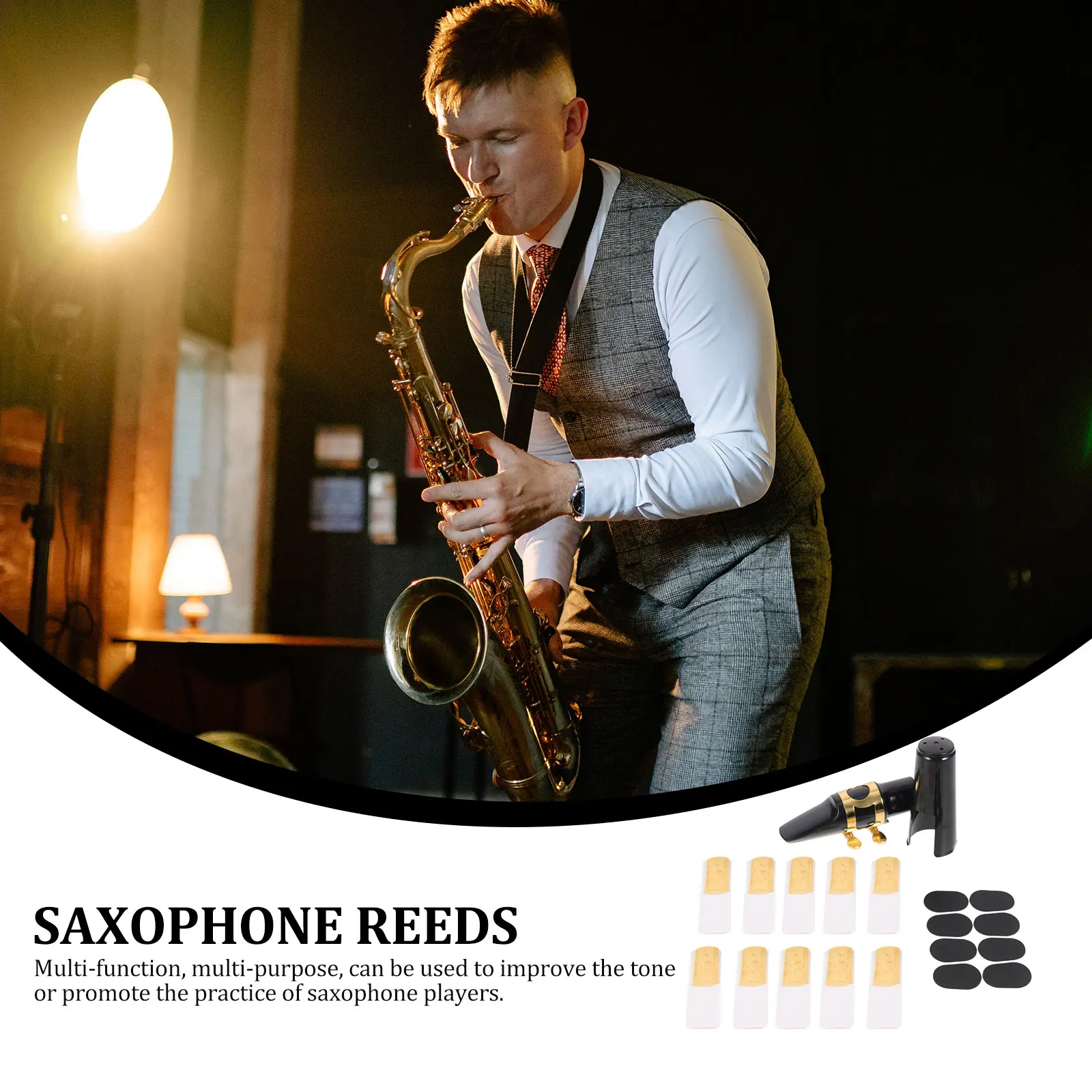 Saxophone Mouthpiece Replacement Parts Accessories Musical Instrument Alto Head Tooth Pads Reed Reeds Supply Durable Lightweight
Saxophone Mouthpiece Replacement Parts Accessories Musical Instrument Alto Head Tooth Pads Reed Reeds Supply Durable Lightweight