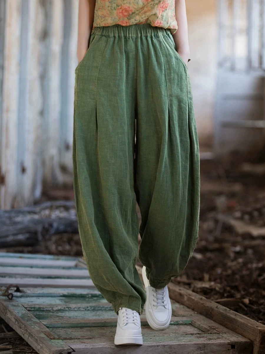 Retro Zen Yoga Lantern Pants Women's Loose Casual Cotton Linen Wide Leg Pants Long Pants Spring Summer Comfortable Leisure Ar...
Retro Zen Yoga Lantern Pants Women's Loose Casual Cotton Linen Wide Leg Pants Long Pants Spring Summer Comfortable Leisure Ar...