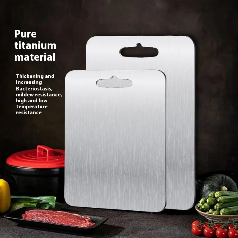 New Thickened Pure Titanium Cutting Board For Outdoor Camping Portable Cutting Board Best-Selling Kitchen Fruit Cutting Board
New Thickened Pure Titanium Cutting Board For Outdoor Camping Portable Cutting Board Best-Selling Kitchen Fruit Cutting Board