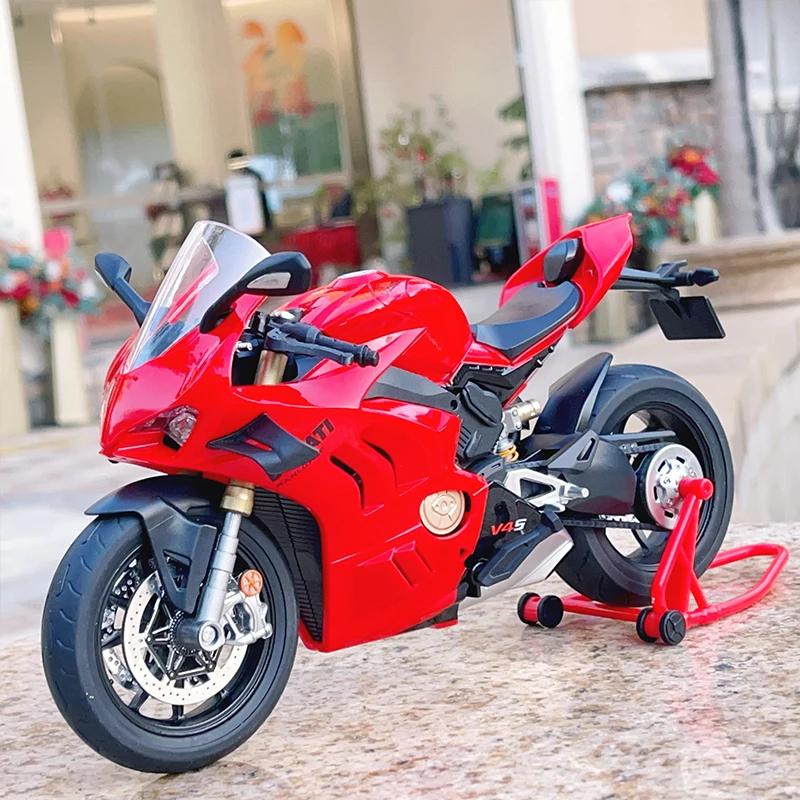 1:9 Ducatis V4S Panigale Alloy Diecast Huge Motorcycle Model Sound Light Autocycle Collection Serie Decoration Kid Gift
1:9 Ducatis V4S Panigale Alloy Diecast Huge Motorcycle Model Sound Light Autocycle Collection Serie Decoration Kid Gift