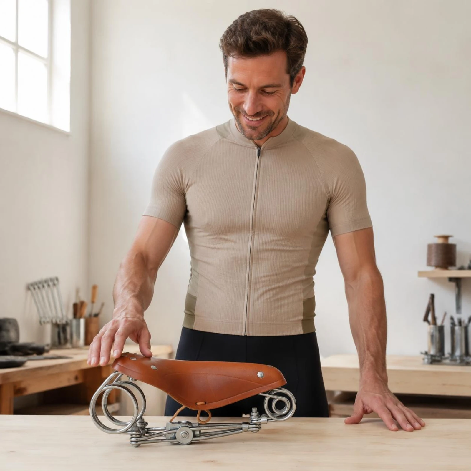 Vintage Leather Bike Saddle Wear-Resistant Vintage Cycle Saddle Coil Bike Seat Comfortable Ride Sports Gear Waterproof
Vintage Leather Bike Saddle Wear-Resistant Vintage Cycle Saddle Coil Bike Seat Comfortable Ride Sports Gear Waterproof