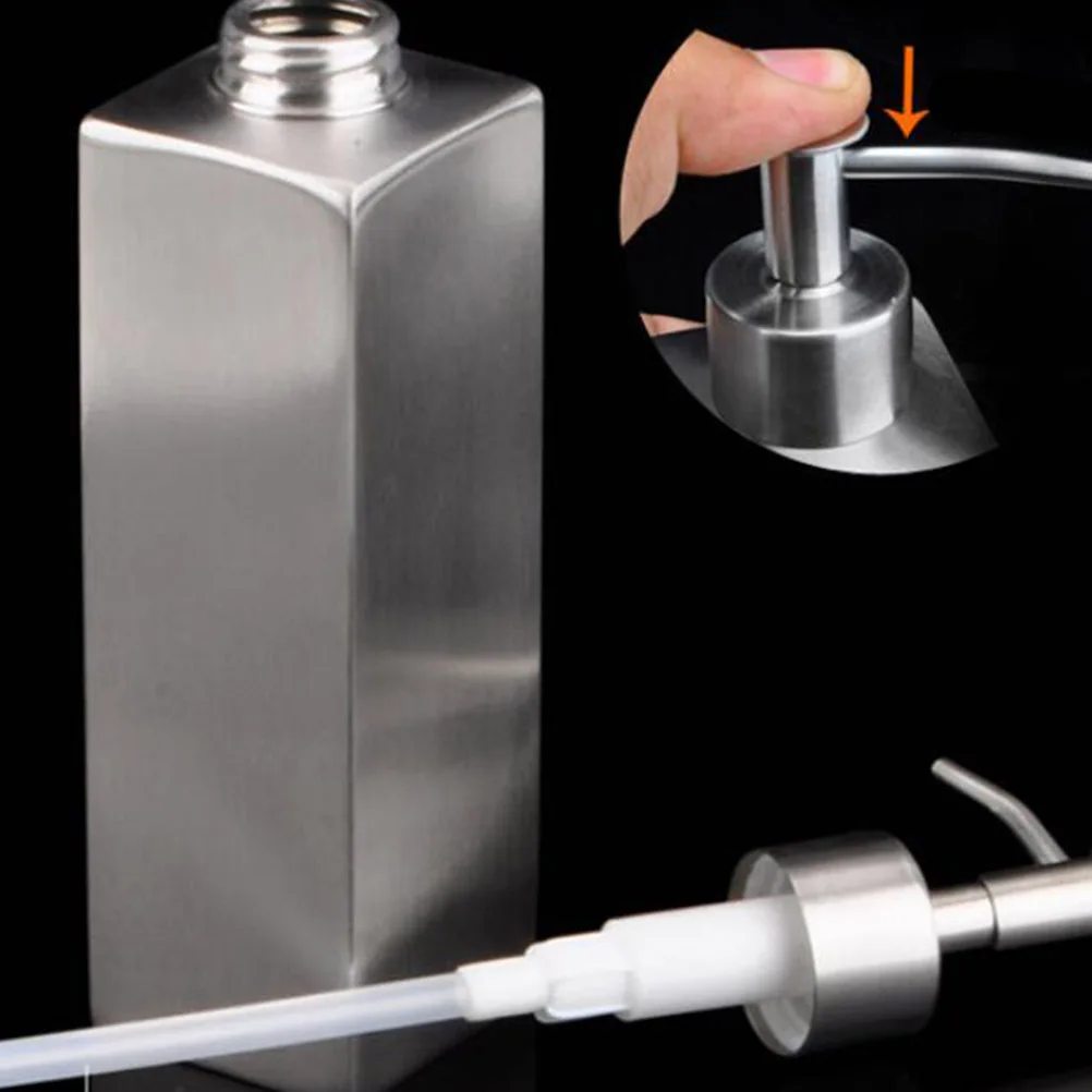 Stainless Steel Soap Dispenser Rectangle Pump Bottle Easy Refill Modern Design Lotion Container For Bathroom
Stainless Steel Soap Dispenser Rectangle Pump Bottle Easy Refill Modern Design Lotion Container For Bathroom