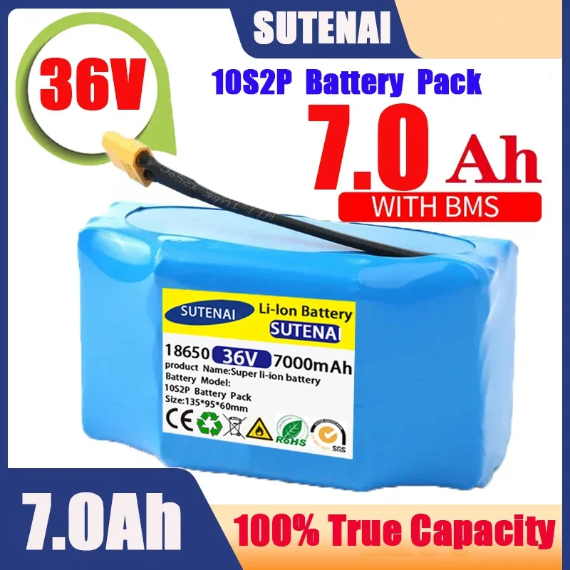 36V Rechargeable Li-ion Battery Pack 12000mAh 12Ah Lithium Ion Cell For Electric Self Balance Scooter Hoverboard Unicycle
36V Rechargeable Li-ion Battery Pack 12000mAh 12Ah Lithium Ion Cell For Electric Self Balance Scooter Hoverboard Unicycle