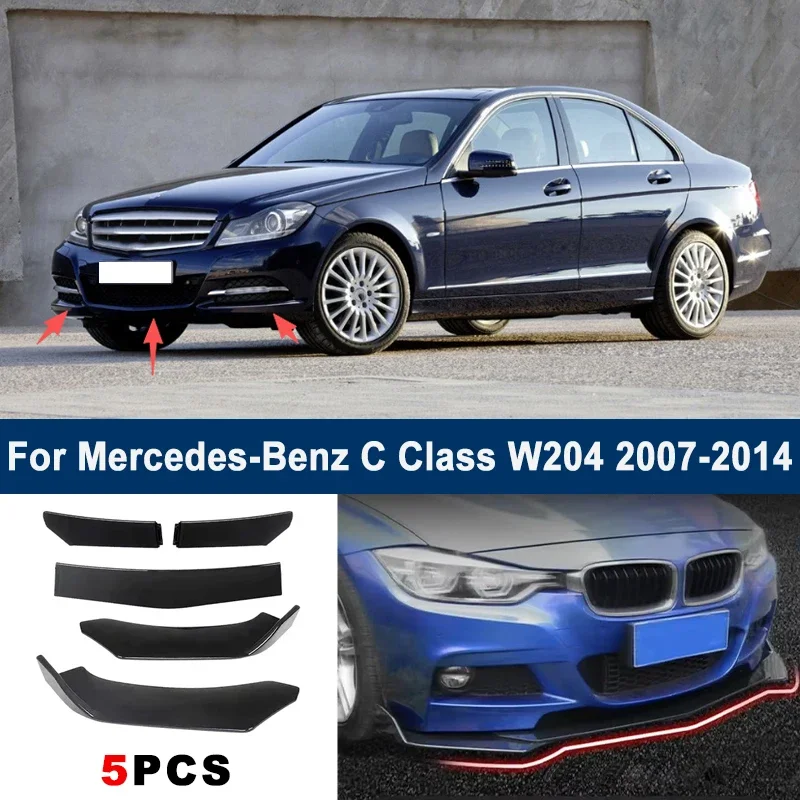 For Mercedes-Benz C Class W204 2007-2014 model, adjustable 5PCS front bumper lip spoiler protection decorative kit, car body kit
For Mercedes-Benz C Class W204 2007-2014 model, adjustable 5PCS front bumper lip spoiler protection decorative kit, car body kit
