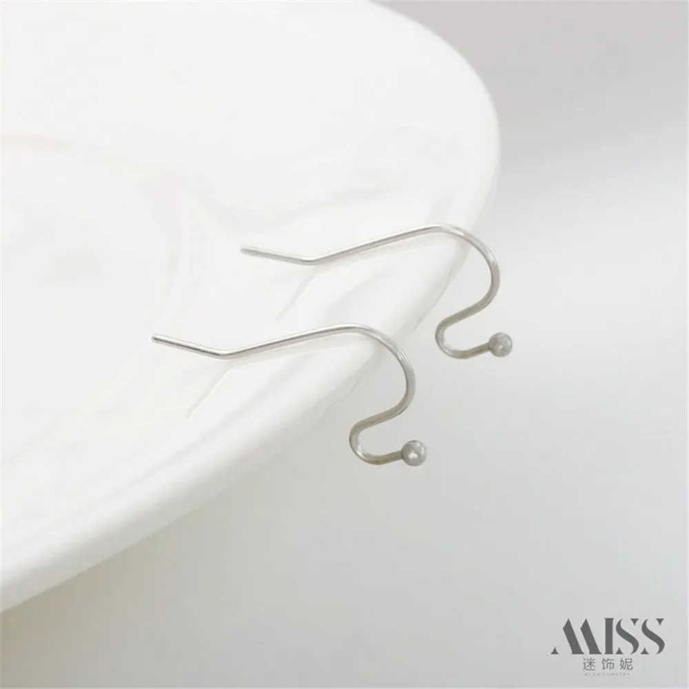Platinum White K Stainless Steel Bead Flat Ear Hook Earrings Titanium Steel DIY Handmade Ear Jewelry Basic Accessory Materials
Platinum White K Stainless Steel Bead Flat Ear Hook Earrings Titanium Steel DIY Handmade Ear Jewelry Basic Accessory Materials