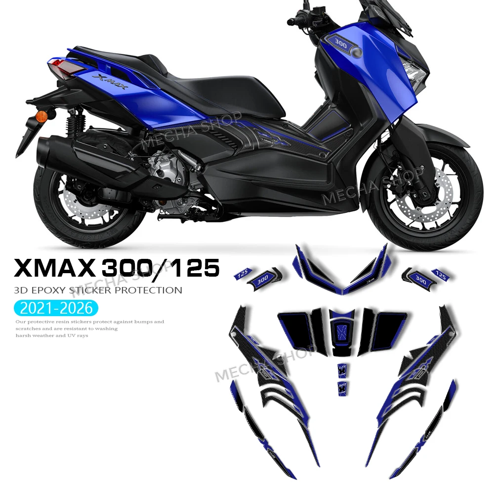 3D resin stickers compatible with For XMAX 300 X max 300/125 Central Protective Sticker 2025
3D resin stickers compatible with For XMAX 300 X max 300/125 Central Protective Sticker 2025