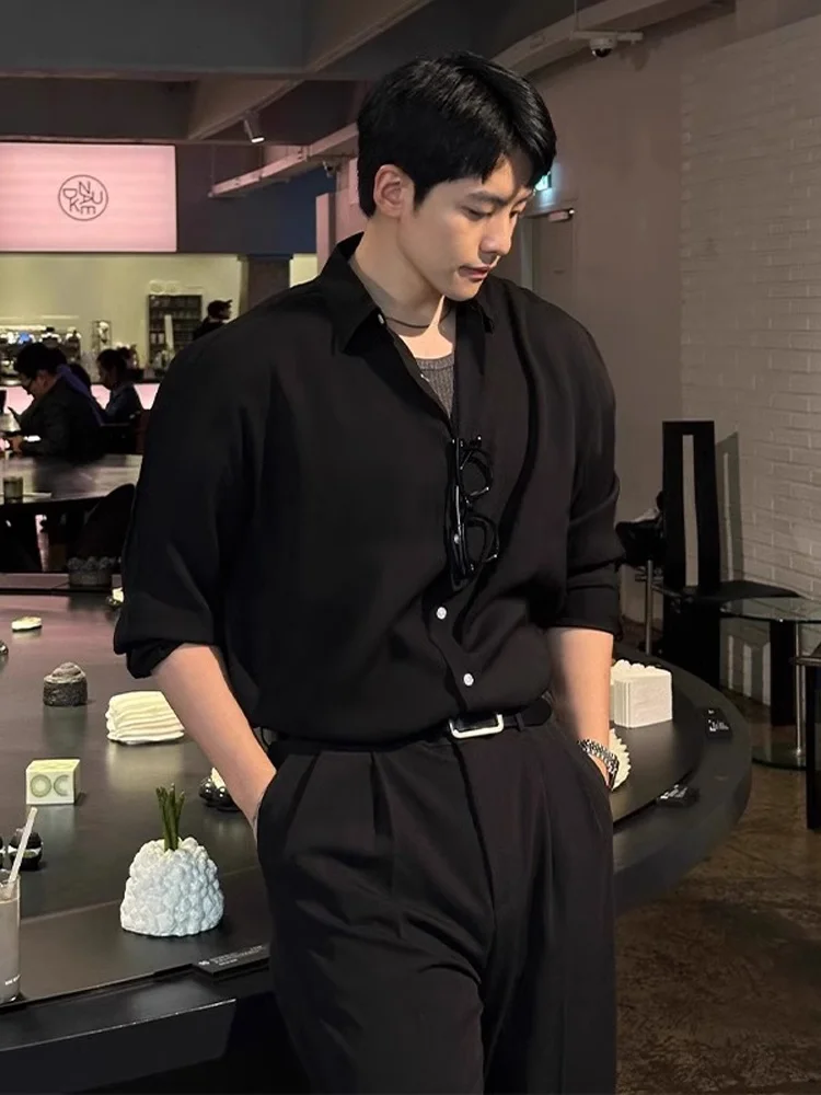 Busin Casual High-End Men's Long Sve Ice Silk Drapey irt Briti Preppy Sle Inner Wear for Autumn Season
Busin Casual High-End Men's Long Sve Ice Silk Drapey irt Briti Preppy Sle Inner Wear for Autumn Season