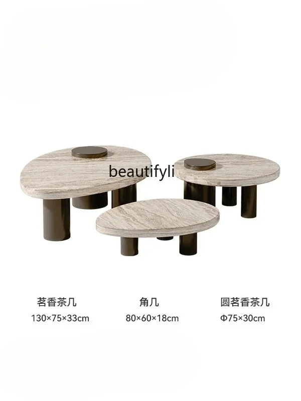 yj5 Coffee table living room light luxury high-end office home creative marble minimalist round
yj5 Coffee table living room light luxury high-end office home creative marble minimalist round