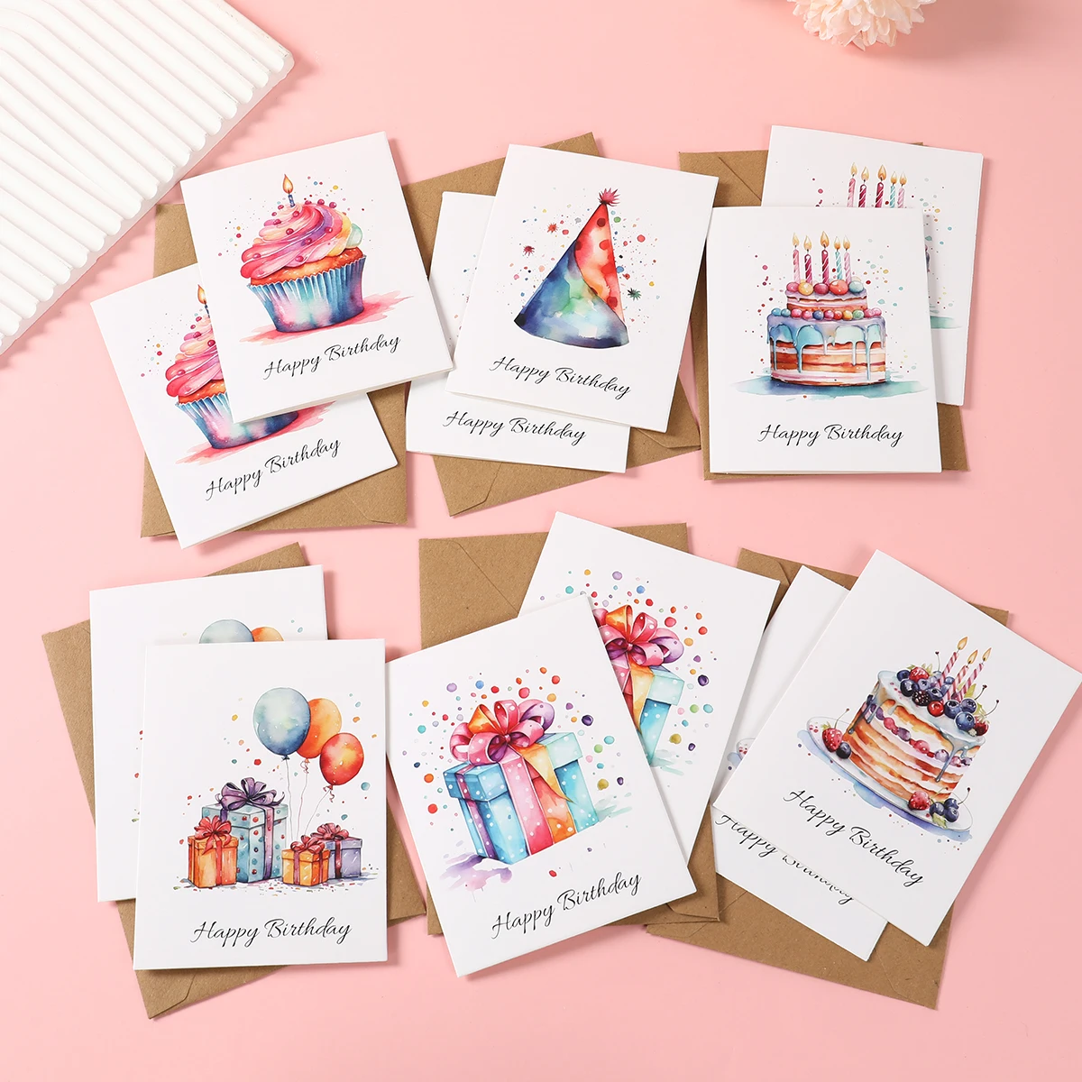 24pcs Watercolor Birthday Cards Birthday Party Decoration Kids Favors Greeting Cards Wedding Birthday Baby Shower Party Supplies
24pcs Watercolor Birthday Cards Birthday Party Decoration Kids Favors Greeting Cards Wedding Birthday Baby Shower Party Supplies
