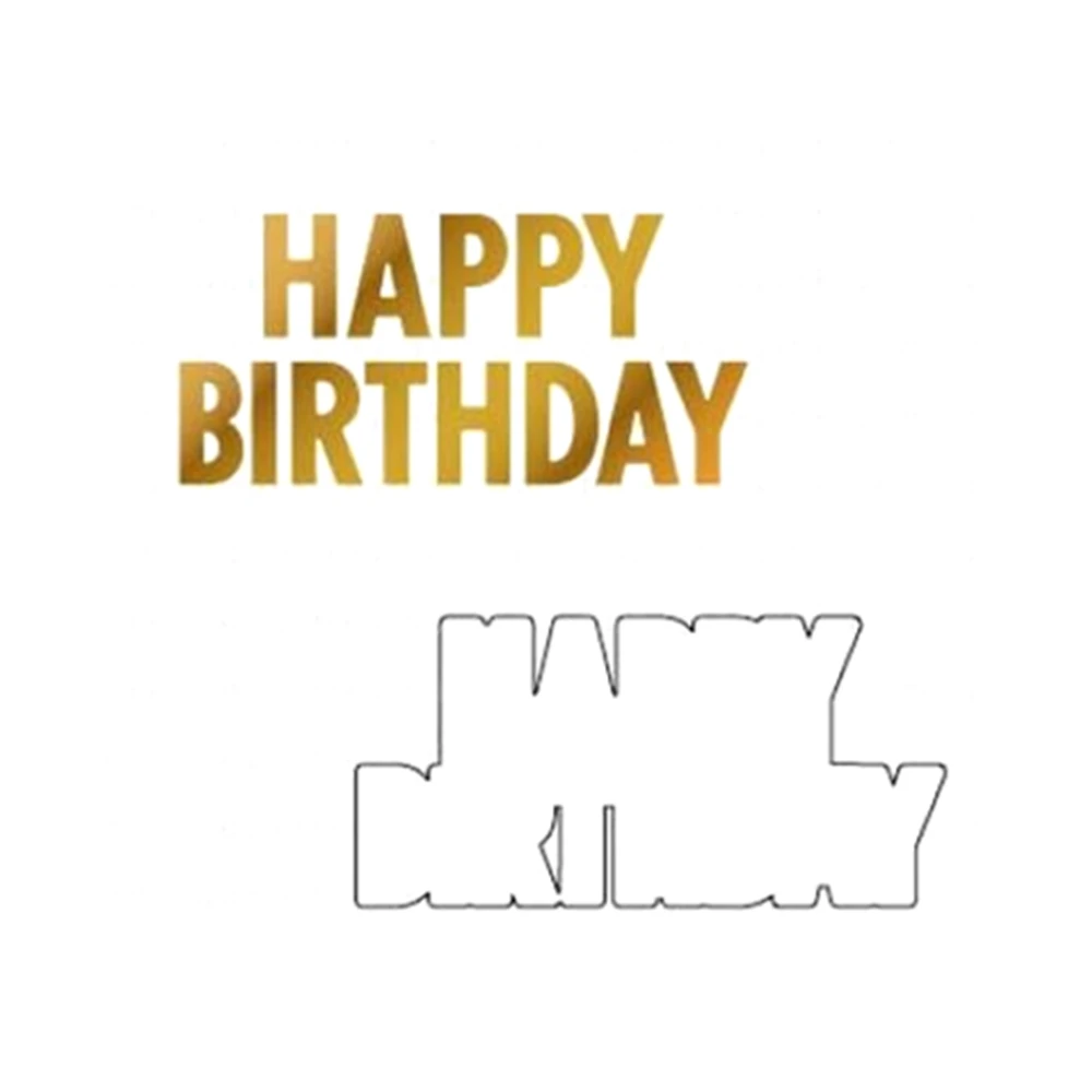 New 2025 Birthday Series Happy Birthday Cutting Dies and Hot Foil Plate Scrapbooking Supplies for Paper Making Frames Card Craft
New 2025 Birthday Series Happy Birthday Cutting Dies and Hot Foil Plate Scrapbooking Supplies for Paper Making Frames Card Craft
