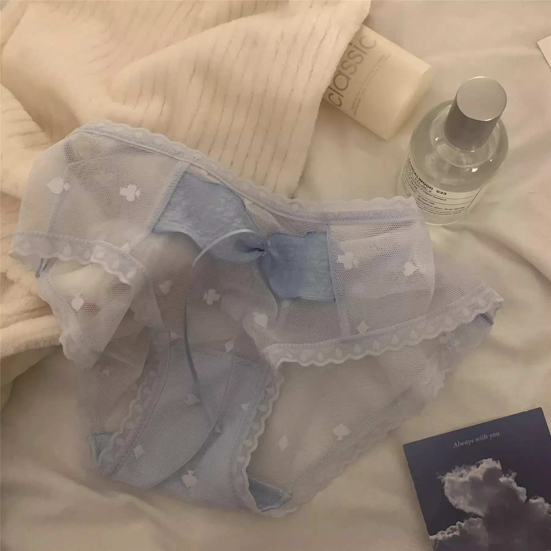 Bow lace cotton file sexy transparent underwear women's summer low waist pure desire girl briefs head
Bow lace cotton file sexy transparent underwear women's summer low waist pure desire girl briefs head