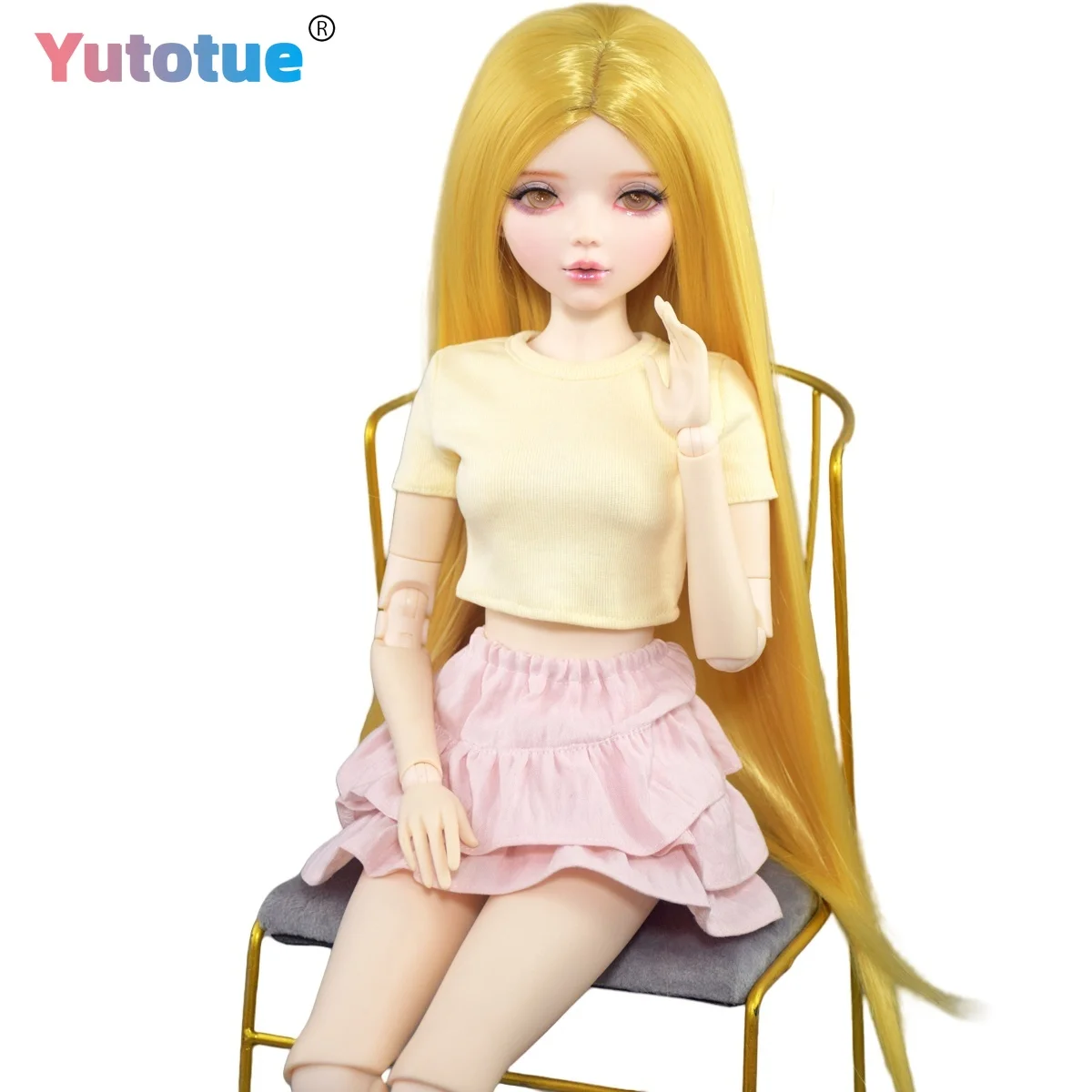 YUTOTUE 56cm Height Girl Doll Straight Wig T-shirt Skirt Shoes Completed Set Lifelike 1/3 BJD Doll Toy
YUTOTUE 56cm Height Girl Doll Straight Wig T-shirt Skirt Shoes Completed Set Lifelike 1/3 BJD Doll Toy