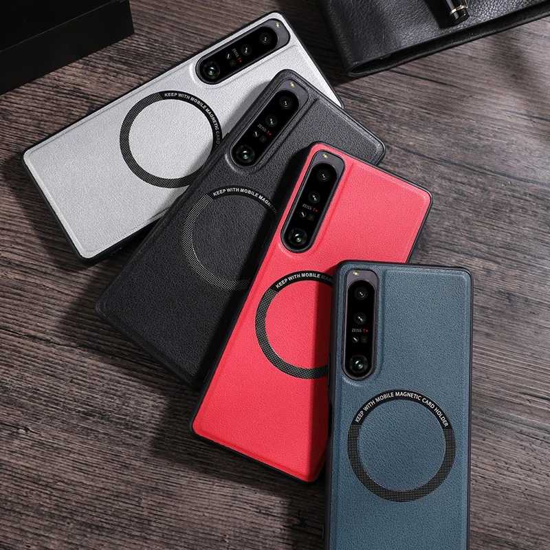 For Sony Xperia 1 5 10 IV Case Magnetic PU Leather + TPU Protective Back Wireless Charging Cover For Xperia 5 10 1 IV Back Case
For Sony Xperia 1 5 10 IV Case Magnetic PU Leather + TPU Protective Back Wireless Charging Cover For Xperia 5 10 1 IV Back Case