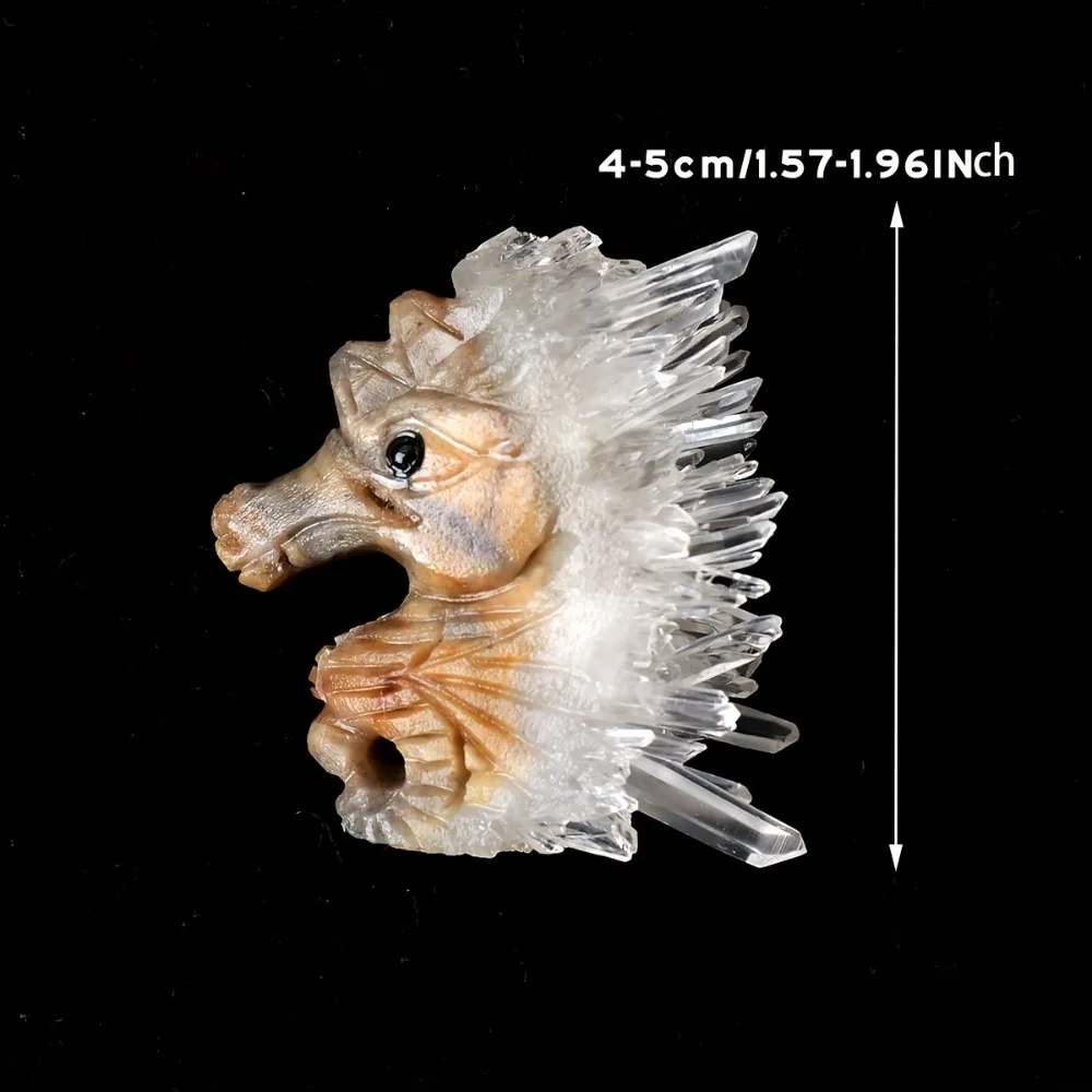 Natural Seahorse Crystal Cluster Animal Statue Unique Birthday Gifts Piece Made From Crystal Stone Suitable for Home Decoration
Natural Seahorse Crystal Cluster Animal Statue Unique Birthday Gifts Piece Made From Crystal Stone Suitable for Home Decoration