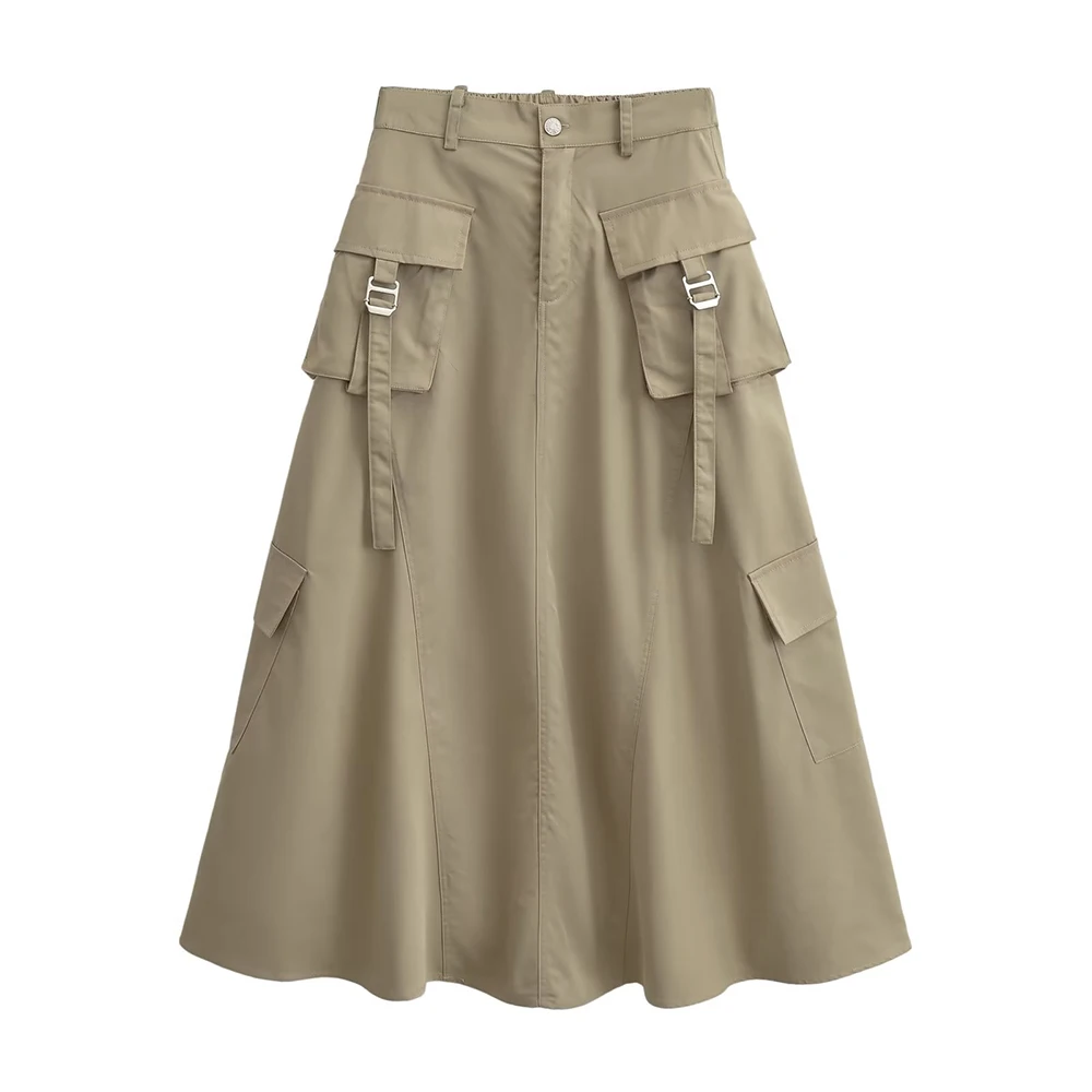 Women's Skirt 2025 New American Style High Waisted A-line Skirts Elegant Pleated Half Dress Summer Solid Casual Ladies Clothes
Women's Skirt 2025 New American Style High Waisted A-line Skirts Elegant Pleated Half Dress Summer Solid Casual Ladies Clothes