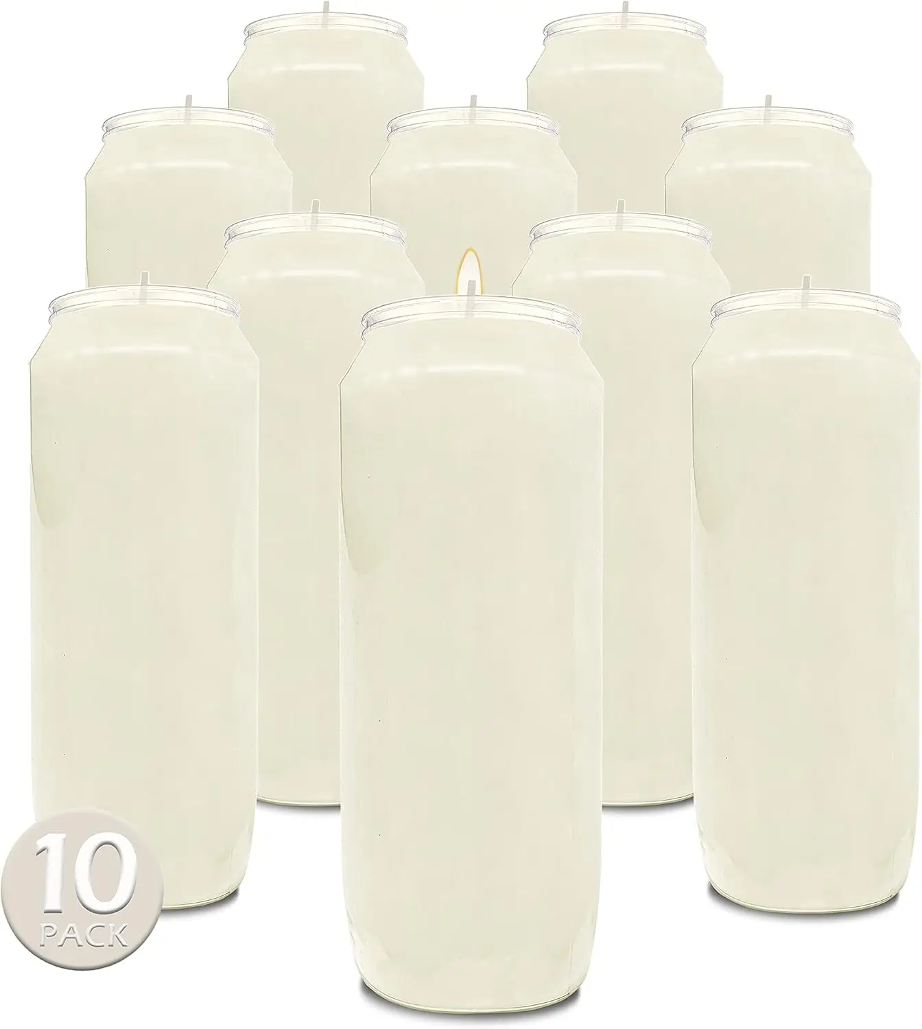 9 Day Prayer Candles - 7 Inch Tall Pillar Candles for Religious, Memorial, Party Decor & Emergency Use (Pack of 10)
9 Day Prayer Candles - 7 Inch Tall Pillar Candles for Religious, Memorial, Party Decor & Emergency Use (Pack of 10)