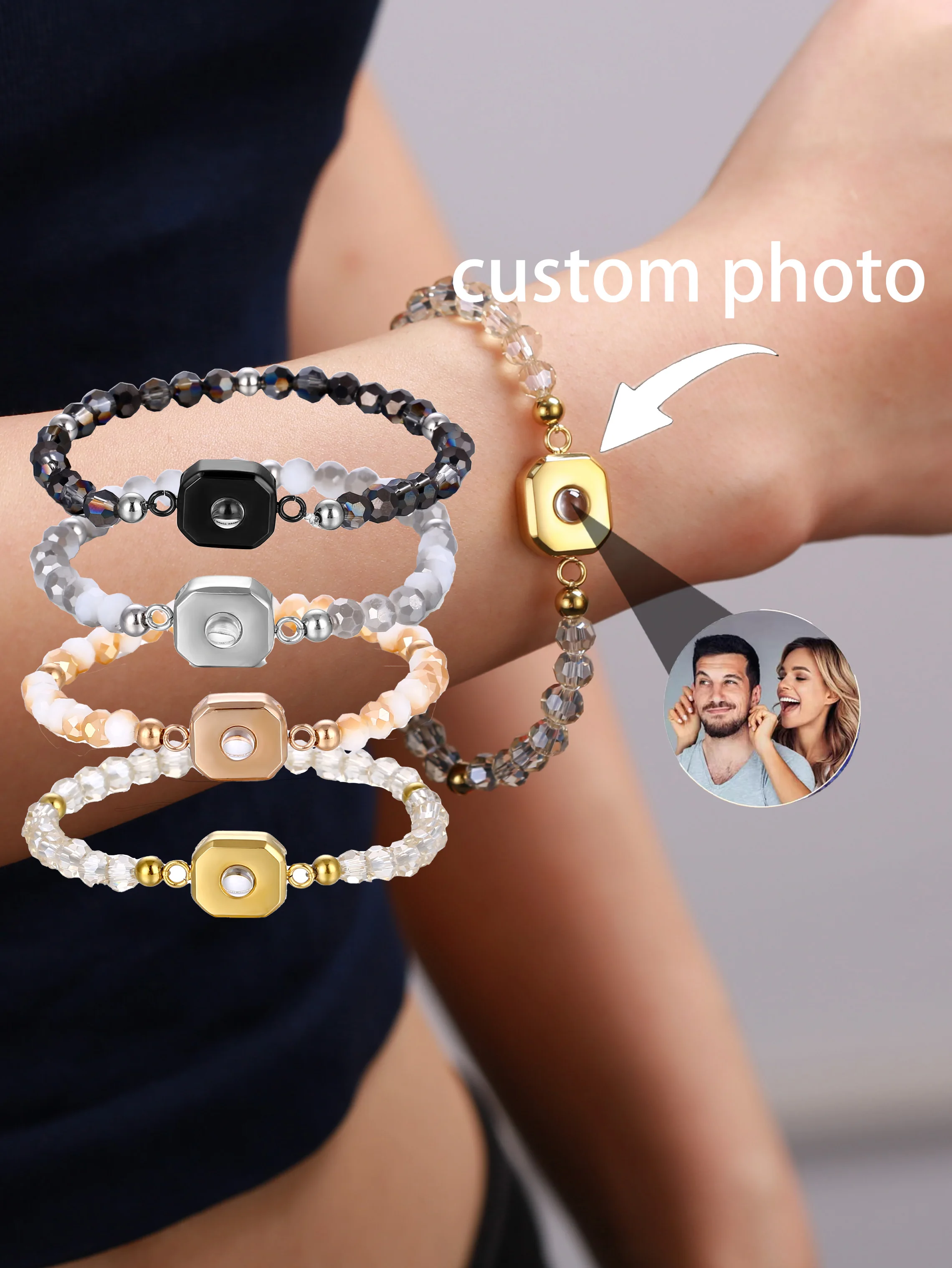 Customized Color Projected Bracelet - Personalized Birthday Gift for Family And Friends Memorial Jewelry
Customized Color Projected Bracelet - Personalized Birthday Gift for Family And Friends Memorial Jewelry