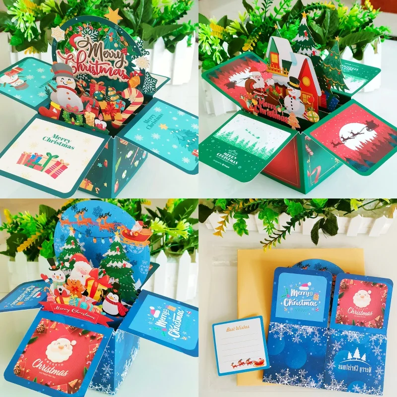 New Christmas Wishes 3D Pop Up Card With Music Lights Merry Christmas Creative Stereoscopic Box Gift For Kid Family Decor
New Christmas Wishes 3D Pop Up Card With Music Lights Merry Christmas Creative Stereoscopic Box Gift For Kid Family Decor