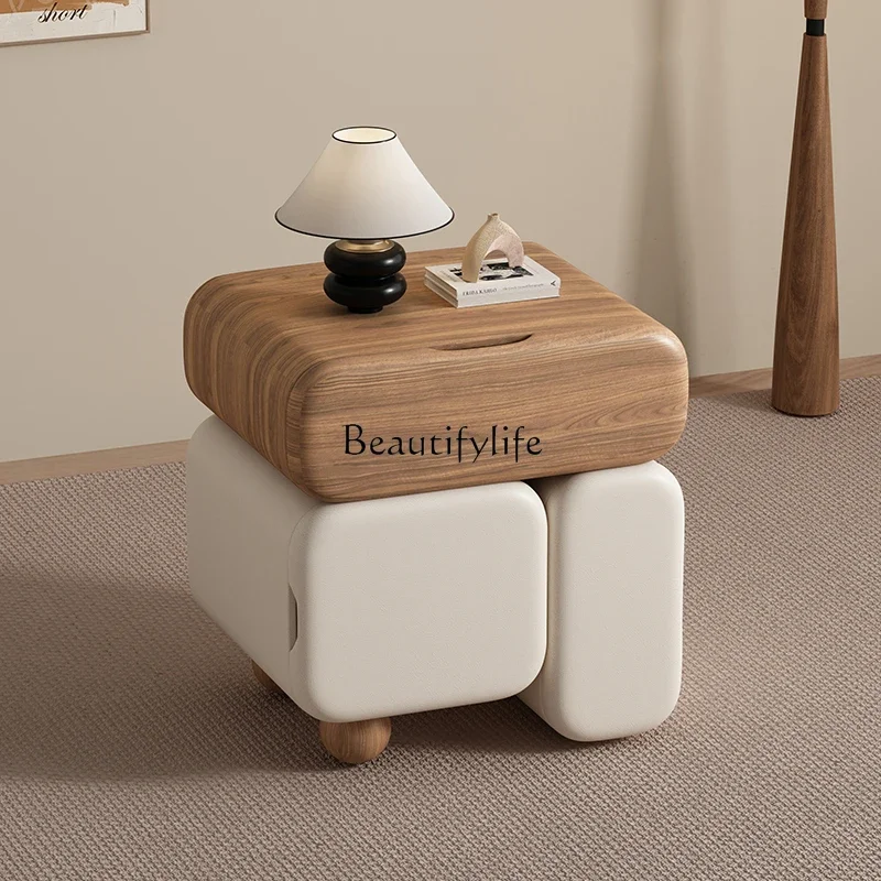 122025 new high-end light luxury cream style solid wood bedside table simple modern bedroom storage cabinet
122025 new high-end light luxury cream style solid wood bedside table simple modern bedroom storage cabinet