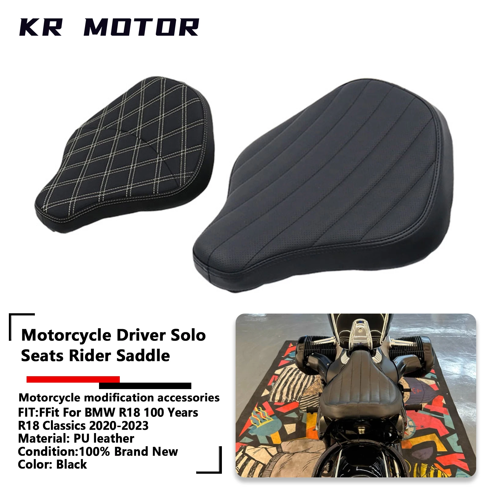 Motorcycle Driver Pillion Solo Seats Fit For BMW R18 100 Years R 18 Classics 2020 2021 2022 2023 Street Bob Styling Rider Saddle
Motorcycle Driver Pillion Solo Seats Fit For BMW R18 100 Years R 18 Classics 2020 2021 2022 2023 Street Bob Styling Rider Saddle
