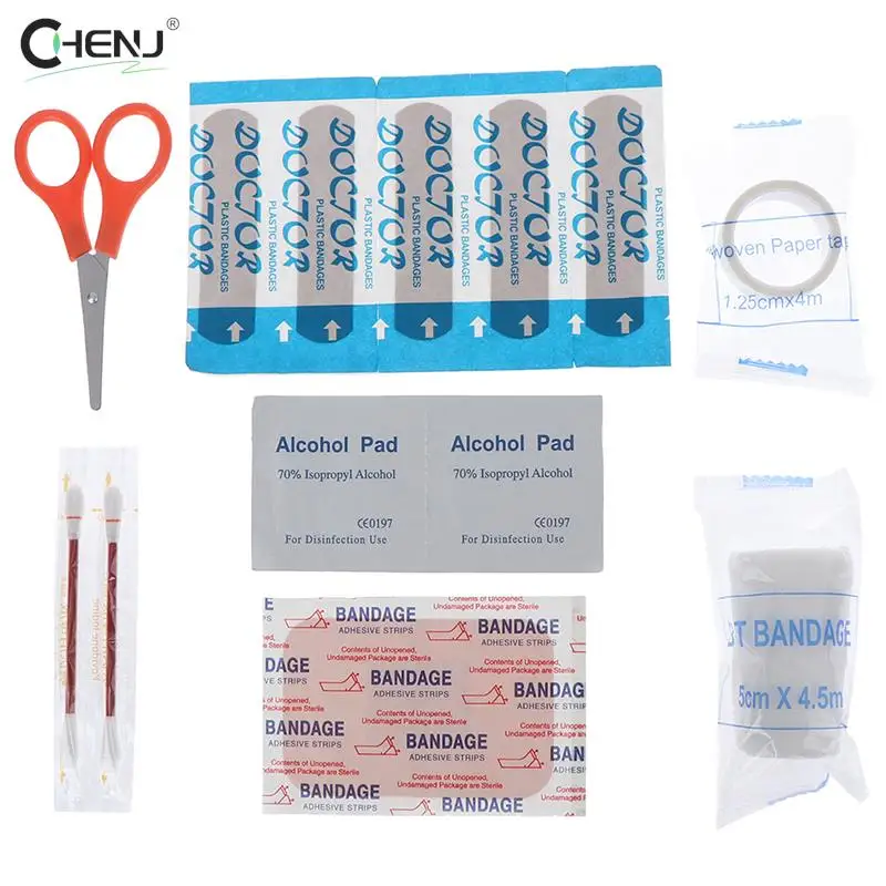 8pcs/set First Aid Energency Kit Camping Household Outdoor Sport Travel Emergency Survival Kit Medical Bag Medical Supplies
8pcs/set First Aid Energency Kit Camping Household Outdoor Sport Travel Emergency Survival Kit Medical Bag Medical Supplies
