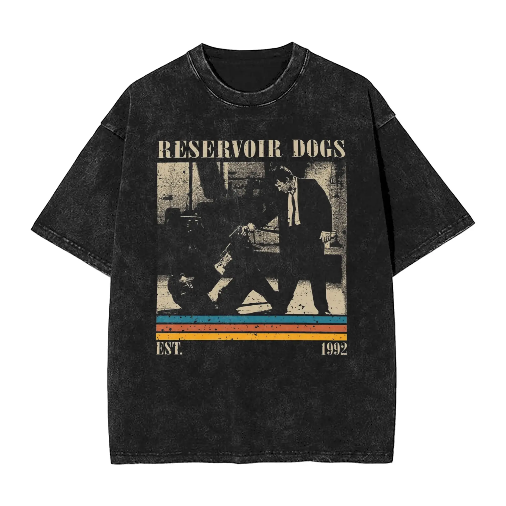 Retro Reservoir Dogs Men's T Shirts Washed Hipster Tee Shirt Short Sleeve Crewneck T-Shirts Cotton Summer Clothes
Retro Reservoir Dogs Men's T Shirts Washed Hipster Tee Shirt Short Sleeve Crewneck T-Shirts Cotton Summer Clothes