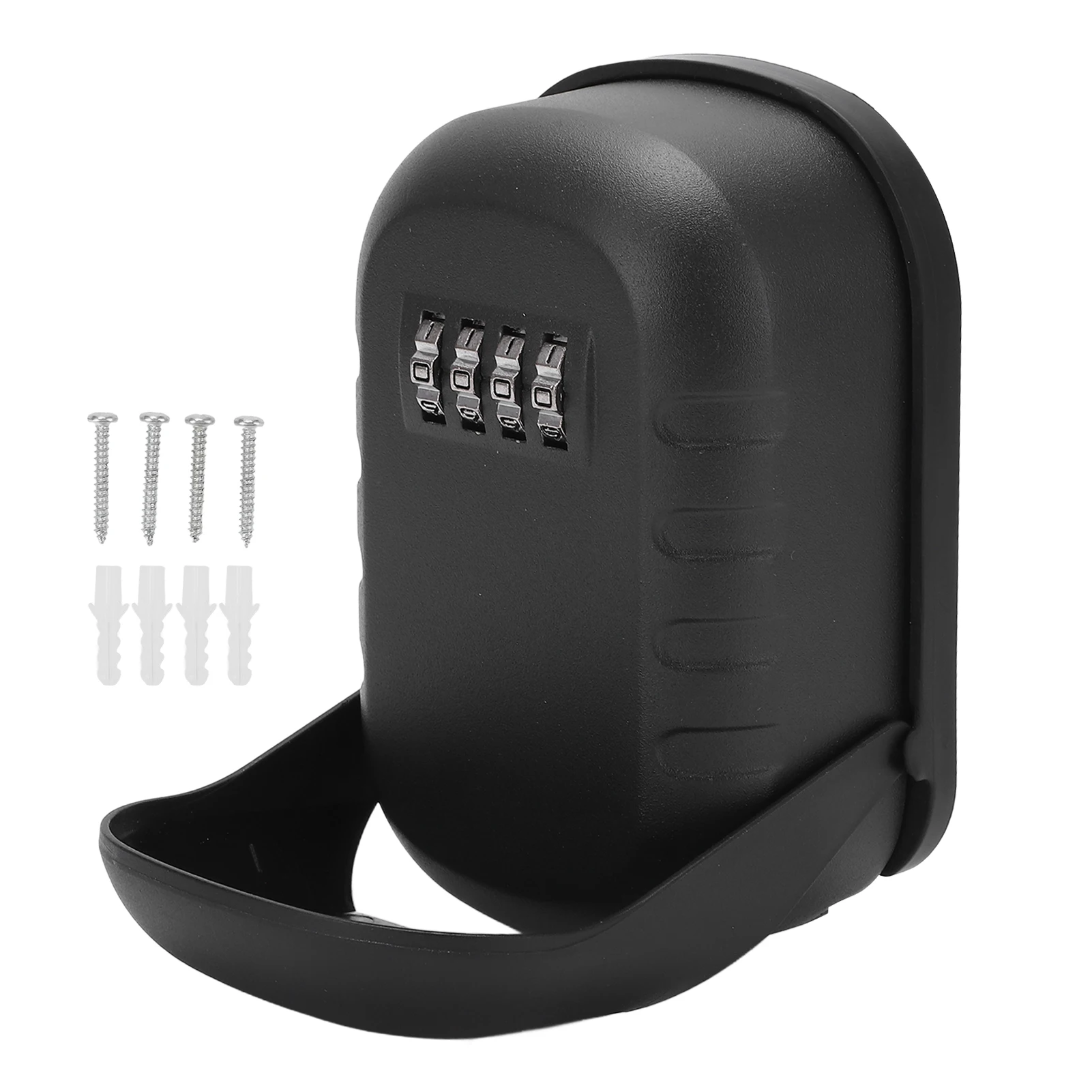 4 Digit Combination Security Key Lock Box Large Capacity Aluminum Alloy TPE Multifunction Storage For Keys ID Bank Room Cards