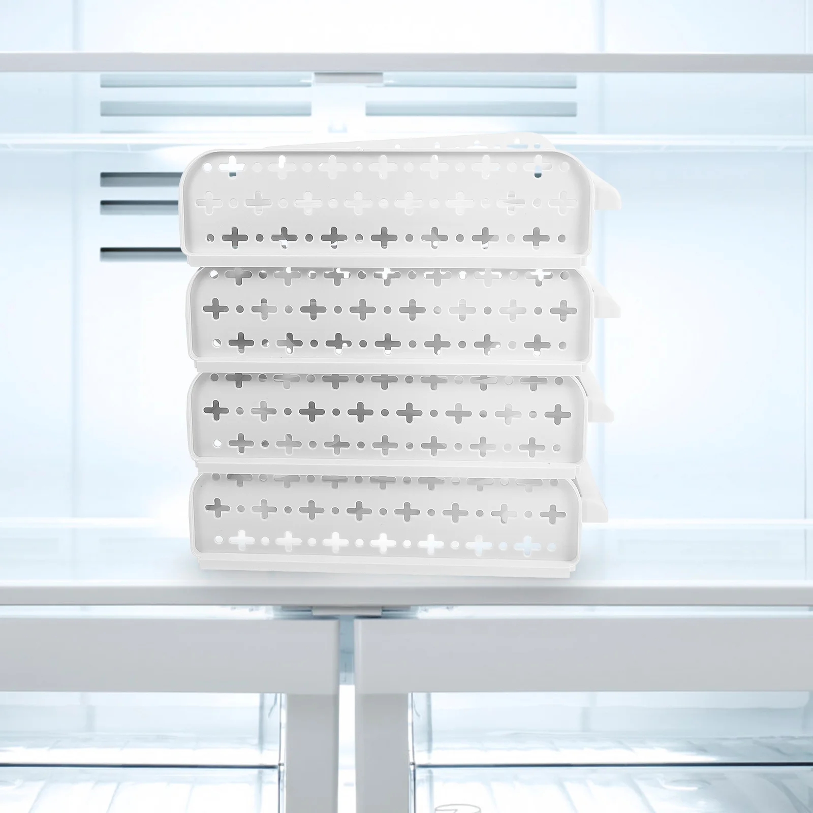 Refrigerator Crisper Organizer 30 Grids Tray Stackable Box for Home Kitchen White 4-Layer
Refrigerator Crisper Organizer 30 Grids Tray Stackable Box for Home Kitchen White 4-Layer