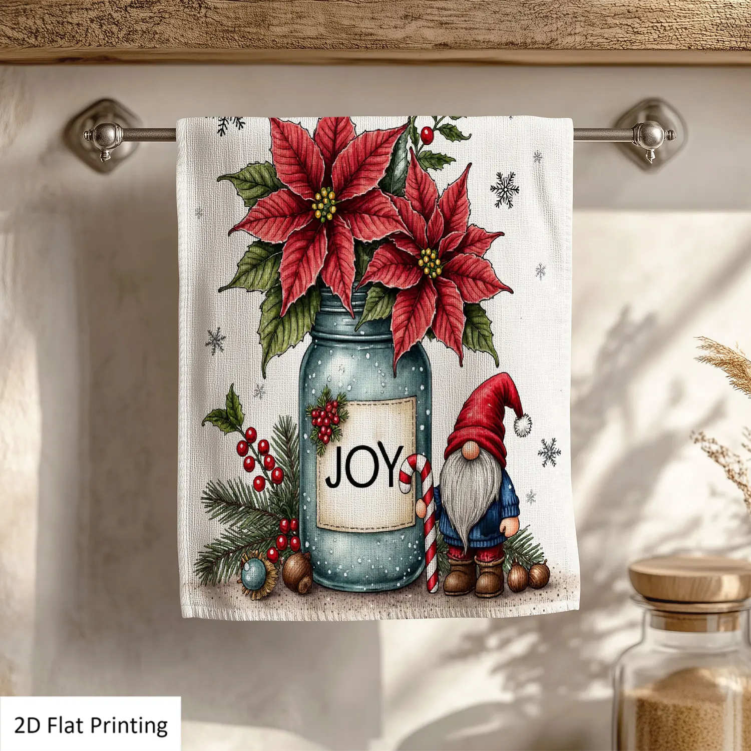 1Pc Christmas Gnome Mason Jar Poinsettia Decorations Bathroom Hand Towel Bath Towel, Multiple Size Microfiber Polyester Towel, Unique Home Decorative Kitchen Towels, Festival Bathroom Accessories Decor, Quick Dry and Absorbent
1Pc Christmas Gnome Mason Jar Poinsettia Decorations Bathroom Hand Towel Bath Towel, Multiple Size Microfiber Polyester Towel, Unique Home Decorative Kitchen Towels, Festival Bathroom Accessories Decor, Quick Dry and Absorbent