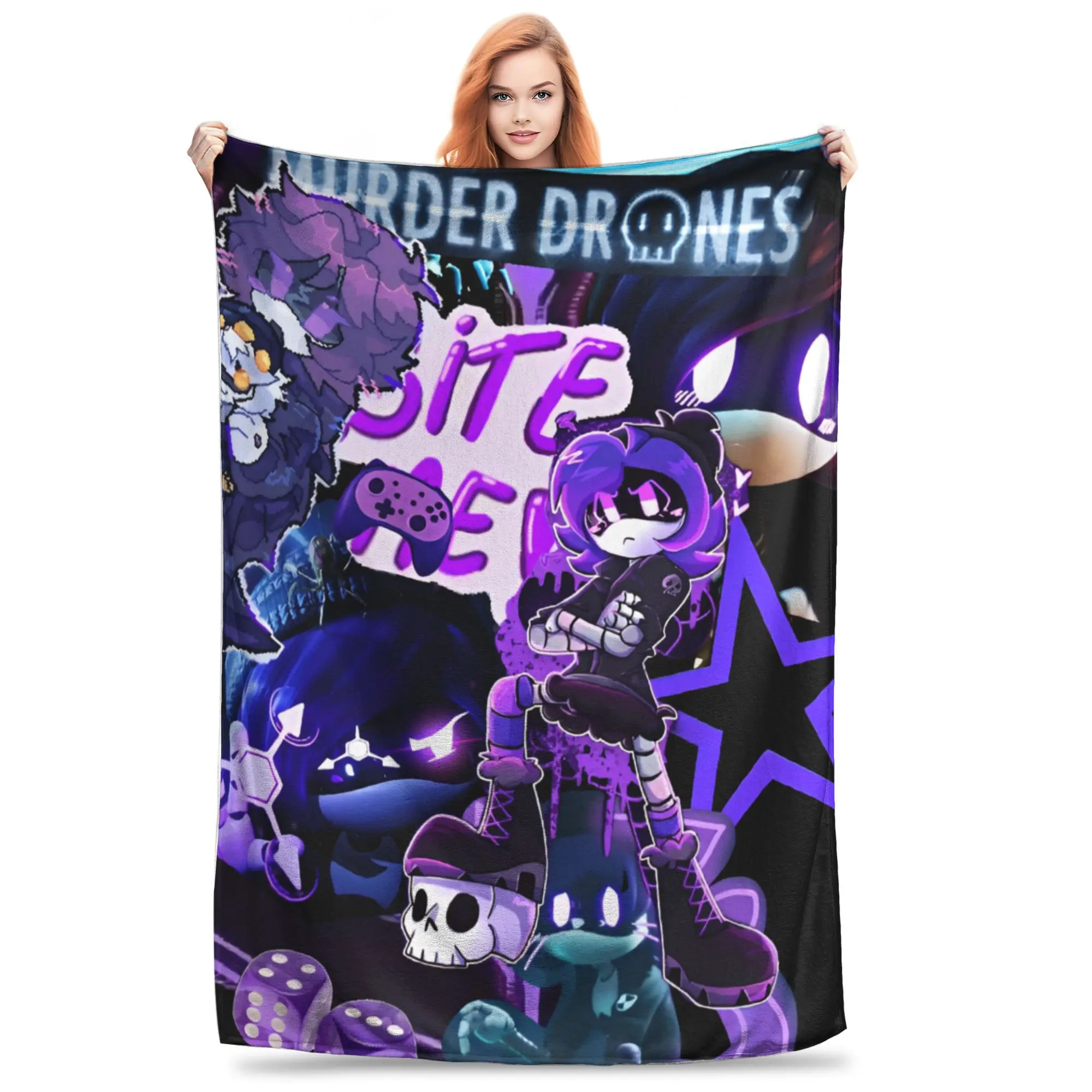 Murder Drones Blankets Coral Fleece Plush Air Conditioning Black Comedy Multifunction Super Warm Throw Blanket Car Rug Piece
Murder Drones Blankets Coral Fleece Plush Air Conditioning Black Comedy Multifunction Super Warm Throw Blanket Car Rug Piece