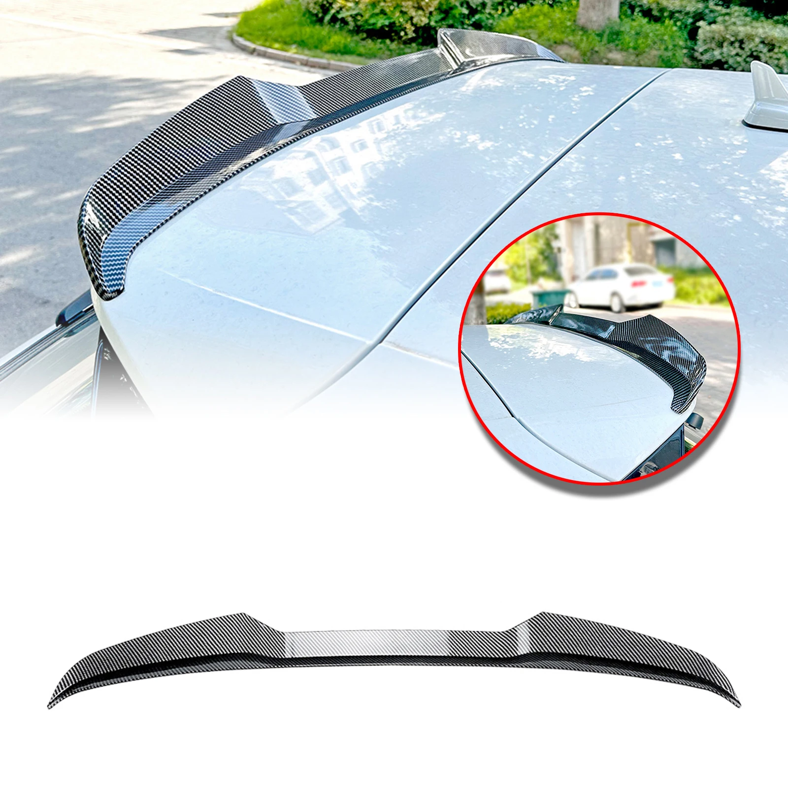 Gloss Black/Carbon Fiber Rear Trunk Roof Spoiler Wing Tail Upper Splitter Lip For 2014-2020 Audi A3 S3 RS3 8V Sline Hatchback
Gloss Black/Carbon Fiber Rear Trunk Roof Spoiler Wing Tail Upper Splitter Lip For 2014-2020 Audi A3 S3 RS3 8V Sline Hatchback