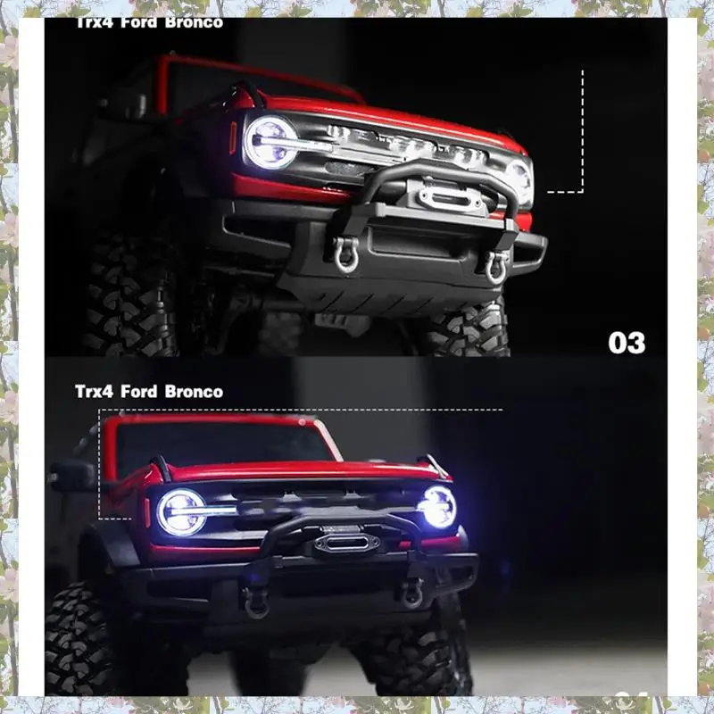 X18A-2X Светодиодная система передних и задних фонарей для Traxxas TRX4 2021 Bronco 1/10 RC Гусеничный автомобиль, указатели поворота, стоп-сигналы
X18A-2X Светодиодная система передних и задних фонарей для Traxxas TRX4 2021 Bronco 1/10 RC Гусеничный автомобиль, указатели поворота, стоп-сигналы