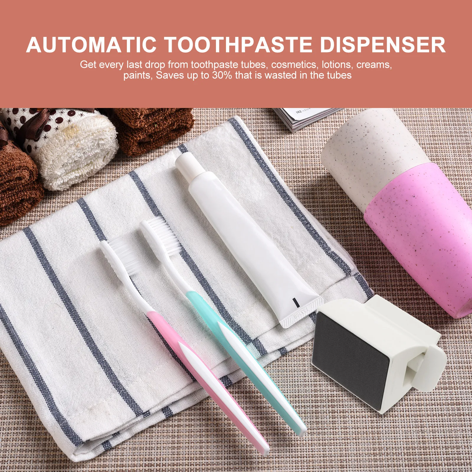 Toothpaste Squeezer Rolling Tube White Creative Right Rotate Handle Easy Dispenser Bathroom Accessories Toothpaste Roller Saver
Toothpaste Squeezer Rolling Tube White Creative Right Rotate Handle Easy Dispenser Bathroom Accessories Toothpaste Roller Saver