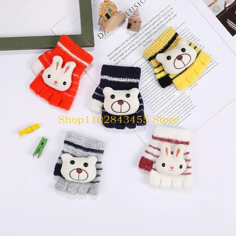 49MC Winter Plush Striped Gloves Fluffy Knitted Gloves Full Finger Mittens Party Supplies Cartoon Kids Gloves for Outdoor
49MC Winter Plush Striped Gloves Fluffy Knitted Gloves Full Finger Mittens Party Supplies Cartoon Kids Gloves for Outdoor