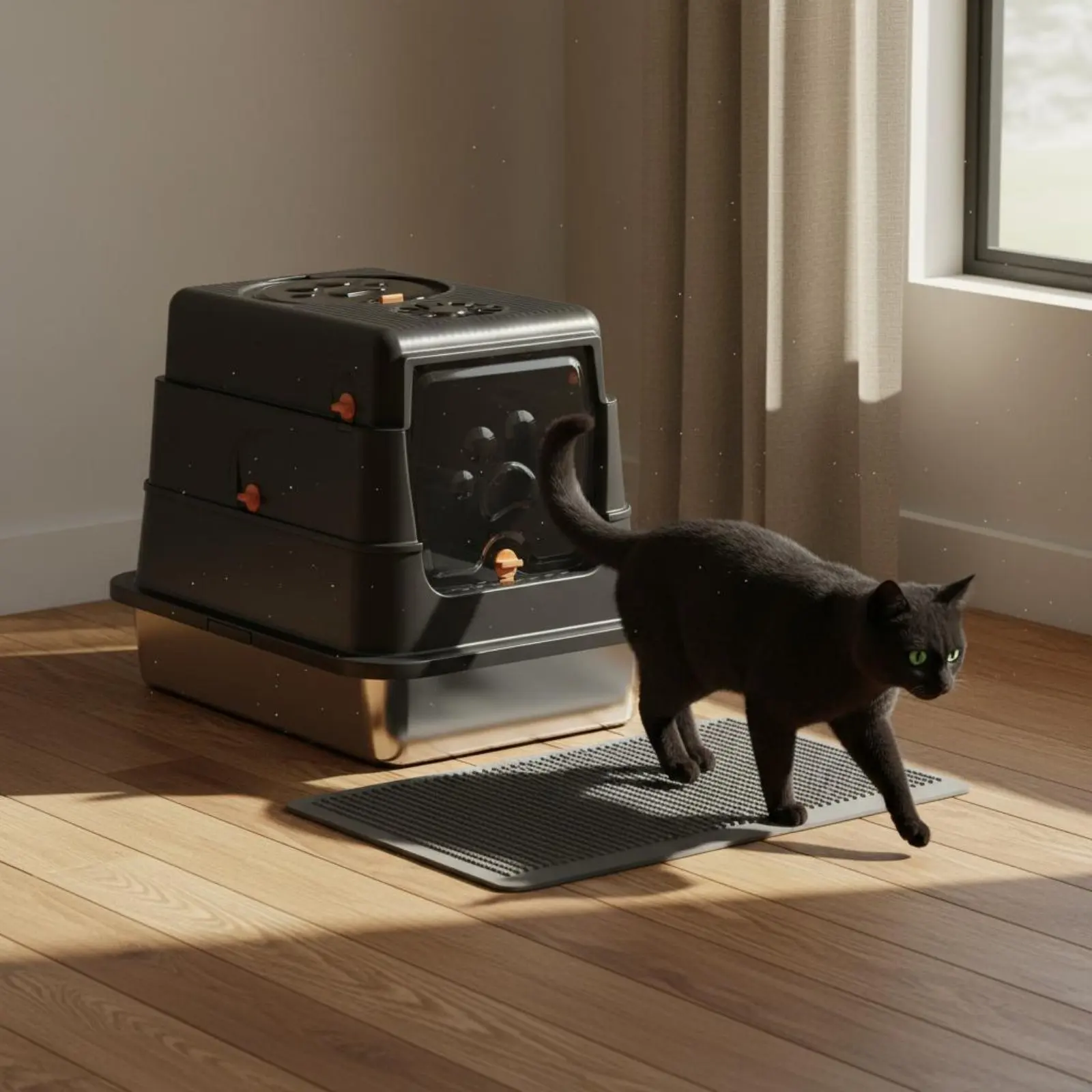 Stainless Steel Litter Box Odor Control Enclosed Feline Litter Box Pet Toilet Rust Resistant Spill Containment
Stainless Steel Litter Box Odor Control Enclosed Feline Litter Box Pet Toilet Rust Resistant Spill Containment