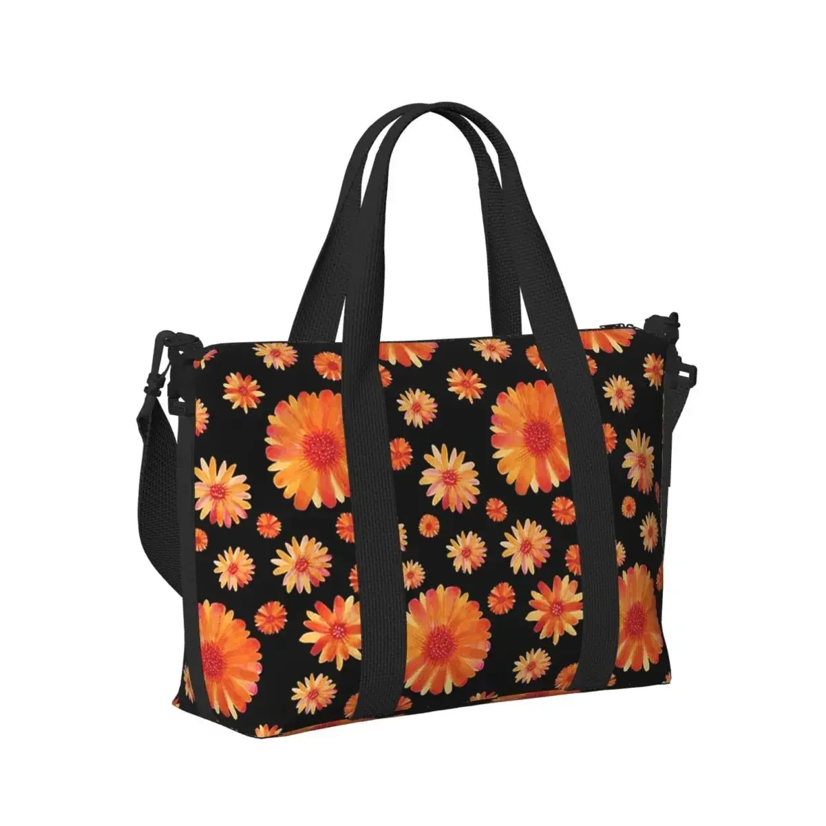 Funky Orange Daisy Floral Beach Travel Bag Large Capacity Tote Bags for Gym Yoga Women Shopping Duffle Shoulder Bag
Funky Orange Daisy Floral Beach Travel Bag Large Capacity Tote Bags for Gym Yoga Women Shopping Duffle Shoulder Bag