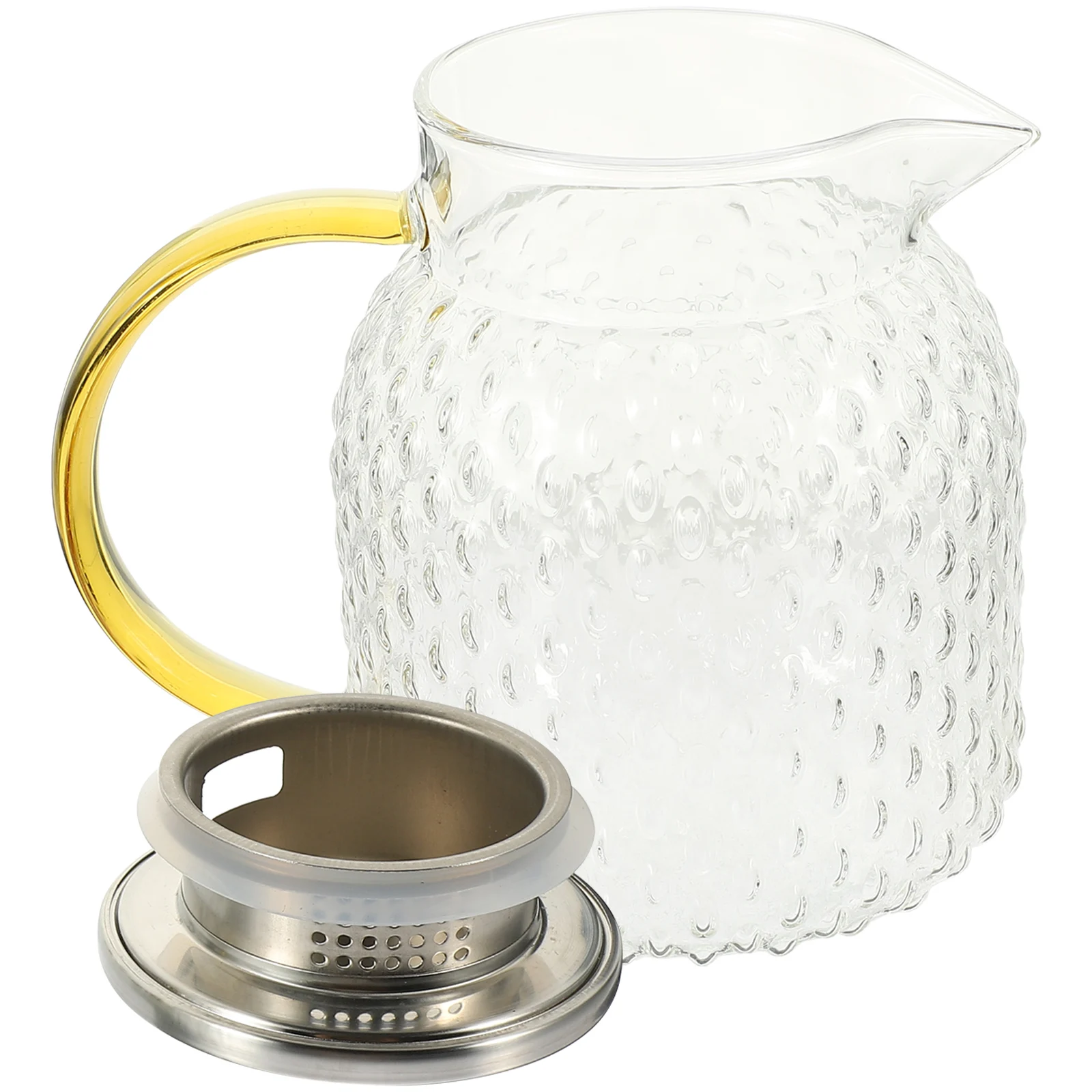 Glass Water Pitcher 1000ml Large Capacity Cooling Pot Clear Teapot Kitchen Necessity Juice Container Sturdy Premium Material
Glass Water Pitcher 1000ml Large Capacity Cooling Pot Clear Teapot Kitchen Necessity Juice Container Sturdy Premium Material