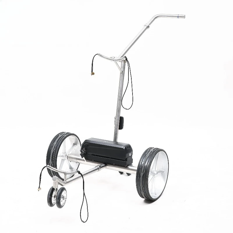 New Arrival Portable 4-Wheel Electric Golf Trolley Stainless Steel Construction with Remote Controller Follow Feature
New Arrival Portable 4-Wheel Electric Golf Trolley Stainless Steel Construction with Remote Controller Follow Feature