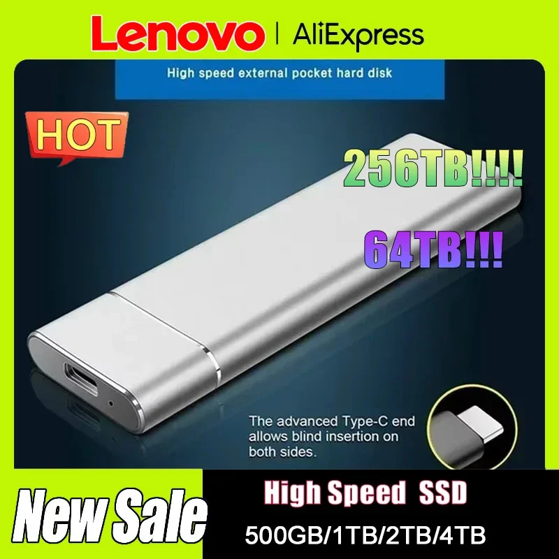Lenovo SSD Mini Portable SSD 256TB 1TB 2TB High-speed Original SSD Mass Storage USB3.0 External Hard Drive for Computer Laptop
Lenovo SSD Mini Portable SSD 256TB 1TB 2TB High-speed Original SSD Mass Storage USB3.0 External Hard Drive for Computer Laptop