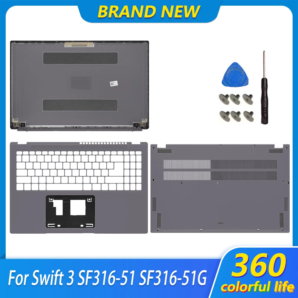 Original Laptop Top Case For Swift 3 SF316-51 SF316-51G LCD Screen Back Cover Palmrest Upper Case Lower Bottom Cover Gray
Original Laptop Top Case For Swift 3 SF316-51 SF316-51G LCD Screen Back Cover Palmrest Upper Case Lower Bottom Cover Gray