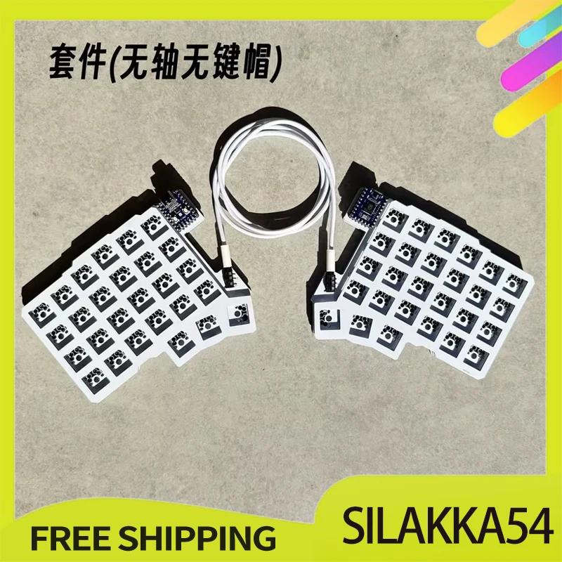 Silakka54 Split Keyboard Wired Hot Swap Support QMK/VIAL Keyboard Ergonomics RP2040zero Customized PC Gamer Accessories
Silakka54 Split Keyboard Wired Hot Swap Support QMK/VIAL Keyboard Ergonomics RP2040zero Customized PC Gamer Accessories