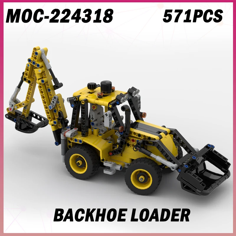 MOC-224318 571PCS Urban Engineering Series Backhoe Loader Building Block Model Brick Technical Adults Set Creative Kids Gifts
MOC-224318 571PCS Urban Engineering Series Backhoe Loader Building Block Model Brick Technical Adults Set Creative Kids Gifts