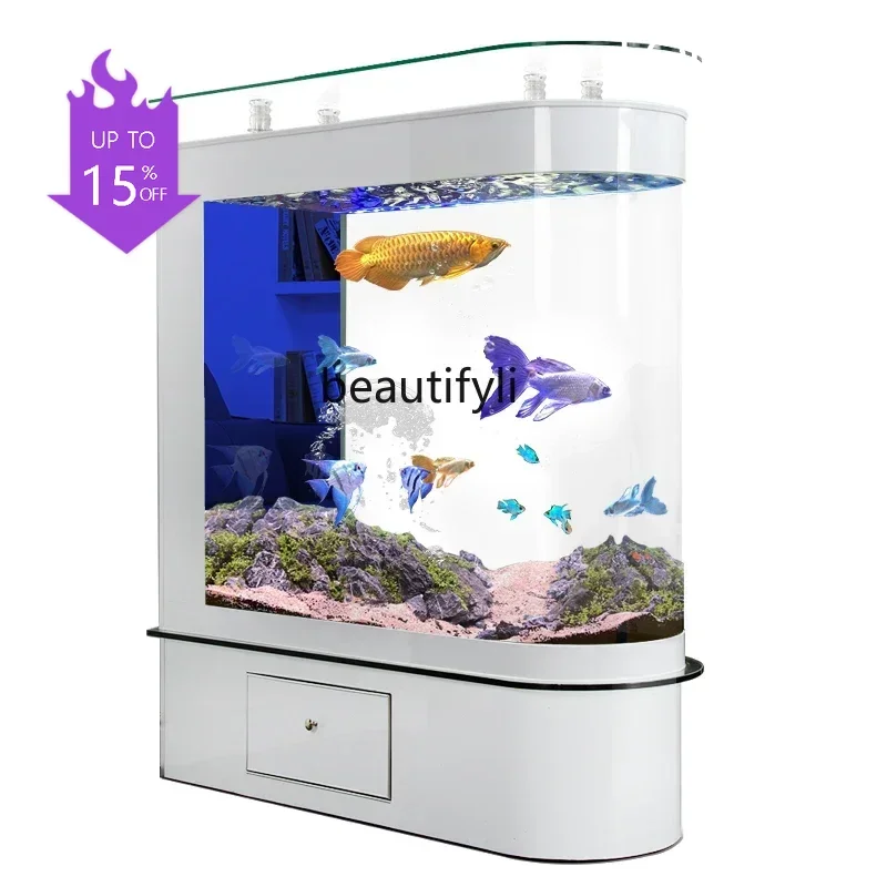 PP U-Shaped Fish Tank Living Room Floor Large Ecological Change Water Small Partition Entrance 1.5 M
PP U-Shaped Fish Tank Living Room Floor Large Ecological Change Water Small Partition Entrance 1.5 M
