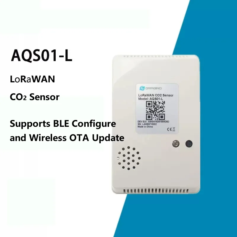 AQS01-L LoRaWAN датчик CO2, относительная влажность воздуха и давление воздуха, поддерживает настройку BLE и беспроводное обновление OTA
AQS01-L LoRaWAN датчик CO2, относительная влажность воздуха и давление воздуха, поддерживает настройку BLE и беспроводное обновление OTA