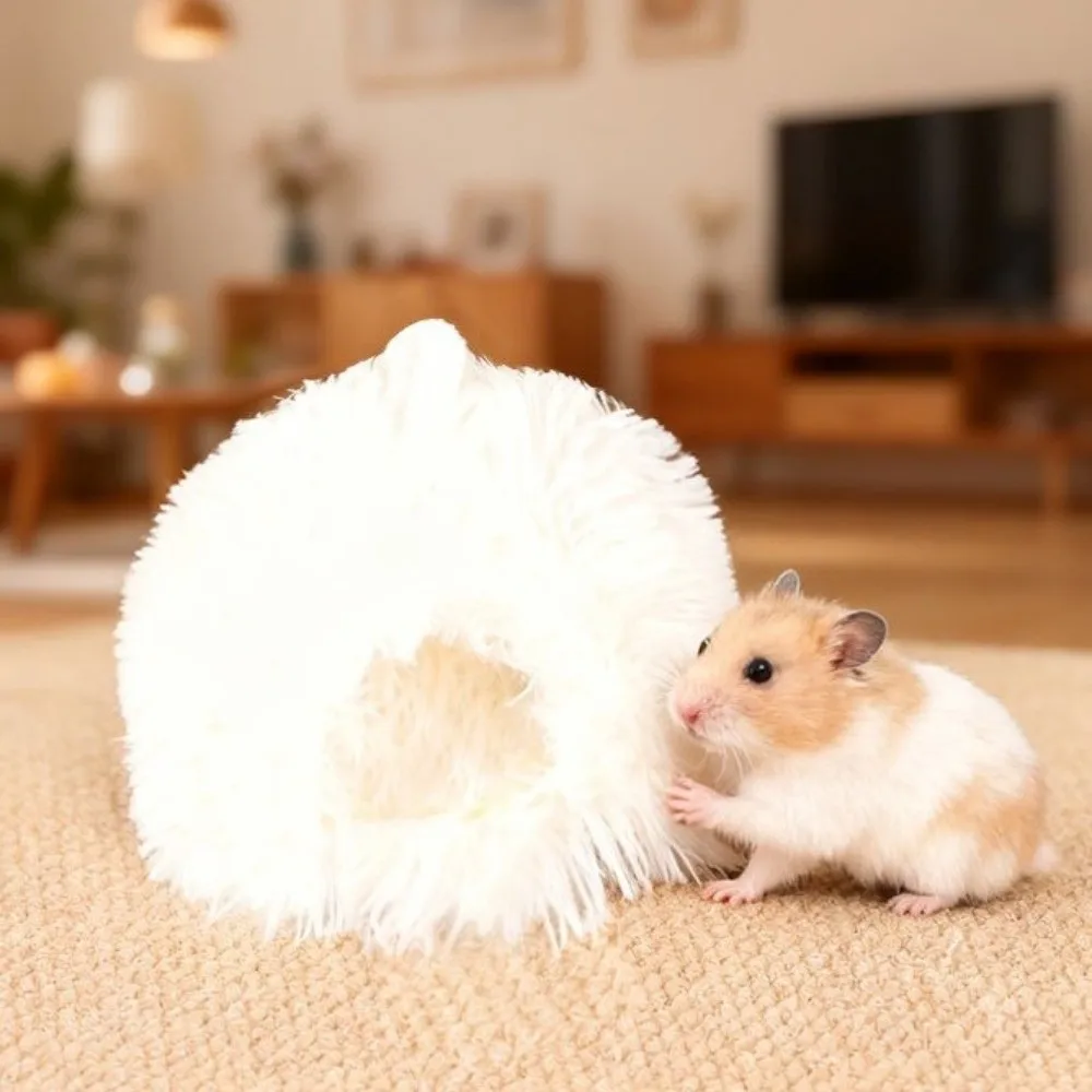 Hamster Cave Warm Hamster Plush Nest Soft Comfortable Rabbit Sleeping Nest Non-slip Windproof Hamster Cage Pet Accessories
Hamster Cave Warm Hamster Plush Nest Soft Comfortable Rabbit Sleeping Nest Non-slip Windproof Hamster Cage Pet Accessories
