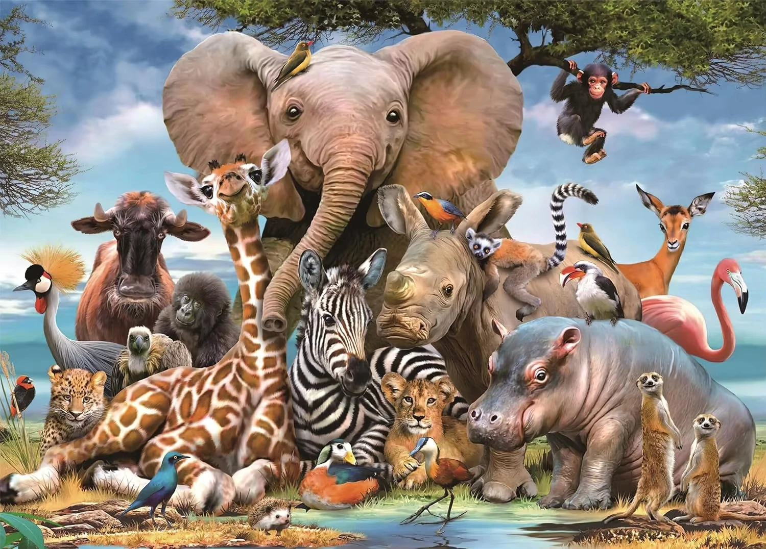 Animal Kingdom Puzzle 1000/500 Pcs Jigsaw Puzzle for Gameroom Bedroom Livingroom Birthday Party Gift Challenging Game
Animal Kingdom Puzzle 1000/500 Pcs Jigsaw Puzzle for Gameroom Bedroom Livingroom Birthday Party Gift Challenging Game